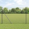 vidaXL Welded Wire Fence Grey 1.5 x 50 m Steel