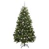 vidaXL Artificial Christmas Tree Green 240 cm PVC and Metal