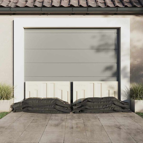 vidaXL Sandbags 10 pcs Dark Green 103x25 cm HDPE