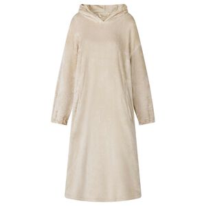 vidaXL Blanket Hoodie Beige S Flannel