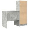 vidaXL Desk with Drawer 2 pcs Concrete Grey