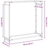 vidaXL Firewood Rack White 90x28x90 cm Cold-rolled steel