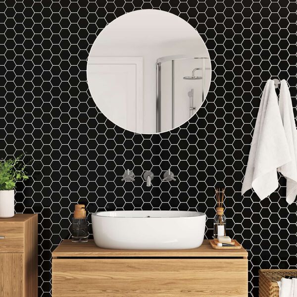 vidaXL Fish Scale Tile 20 pcs White 30 x 30 cm Polyurethane and PET