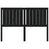 vidaXL Bed Headboard Black 145.5x4x100 cm Solid Wood Pine