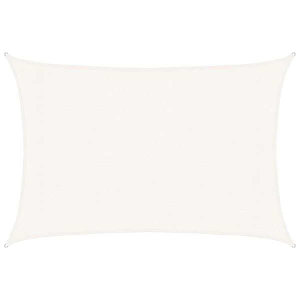 vidaXL Sunshade Sail 160 g/m&sup2; White 3x5 m HDPE