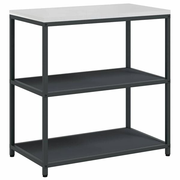 vidaXL Kitchen Storage with Shelf Anthracite 90 x 50 x 92 cm Steel
