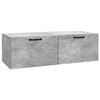 vidaXL Wall-Mounted TV Cabinet Concrete Grey 98 x 41 x 30 cm