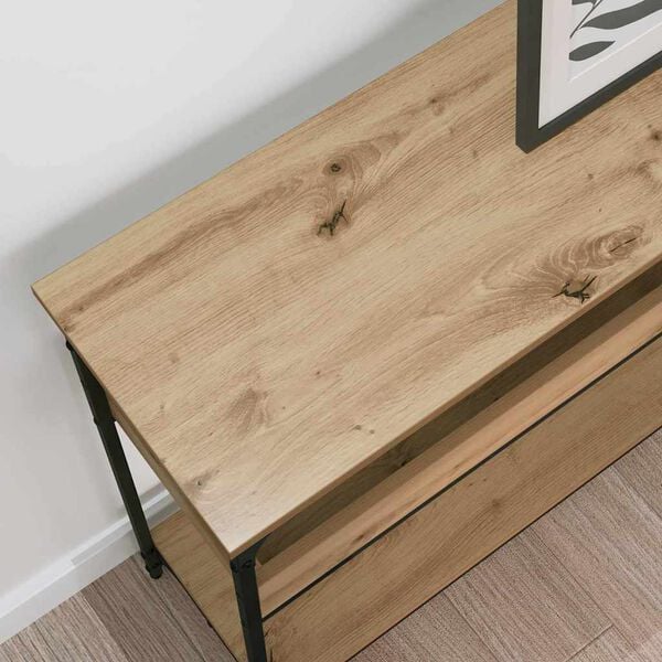 vidaXL Console Table Artisan oak 100 x 29 x 75 cm Engineered wood