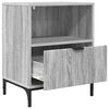 vidaXL Bedside Cabinet with Drawer 2 pcs Grey sonoma 49 x 36 x 61 cm