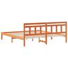 vidaXL Bed Frame Brown 200 x 200 cm Solid Pine Wood