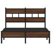 vidaXL Bed Frame without Mattress Brown Oak 120x200 cm Engineered Wood