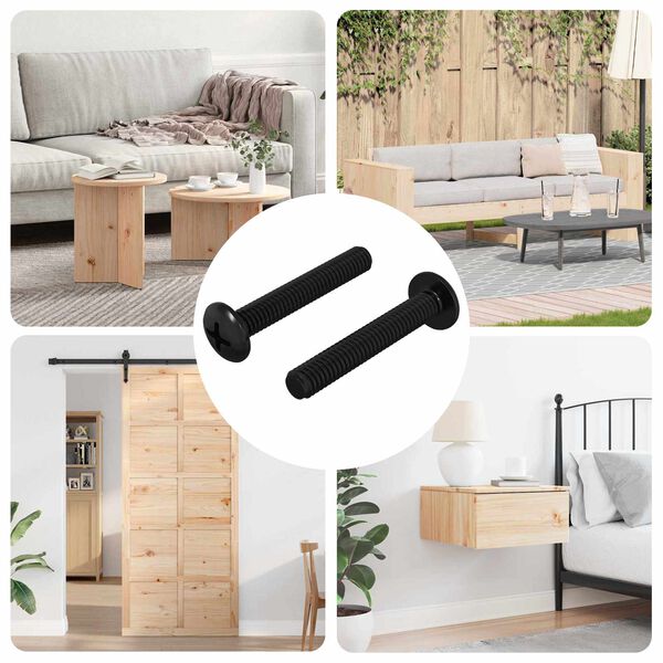 vidaXL Screw 2 pcs Silver 5 x 30 mm Iron