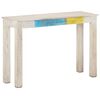 vidaXL Console Table | White | Mango wood | Strong | Console Table | Rectangular