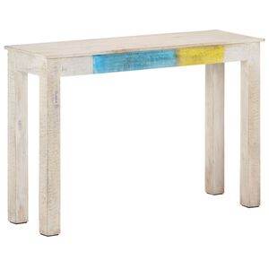 vidaXL Console Table | White | Mango wood | Strong | Console Table | Rectangular