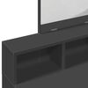 vidaXL Dressing Table with Mirror Black 80x41x144.5 cm