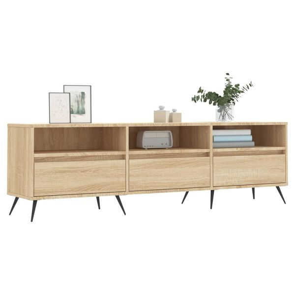 vidaXL TV Cabinet Sonoma Oak 150x30x44.5 cm Engineered Wood