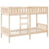 vidaXL Bunk Bed 90x200 cm Solid Wood Pine