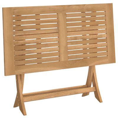 vidaXL Folding Garden Table 110x55x75 cm Solid Wood Acacia
