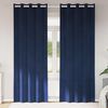 vidaXL Blackout Curtains 2 pcs Dark Blue 140 x 260 cm Velvet