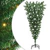 vidaXL Upside-down Artificial Pre-lit Christmas Tree with Ball Set PVC