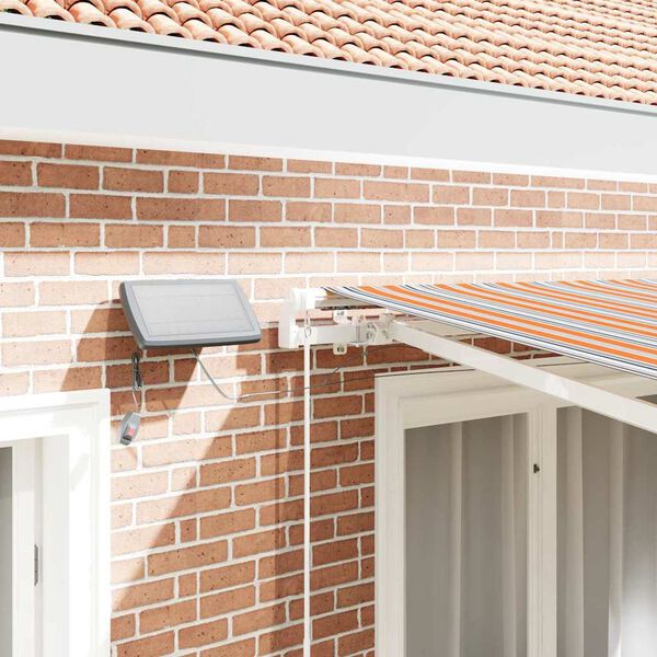 vidaXL Retractable Awning Multicolour 350 x 250 cm Fabric and Steel