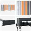 vidaXL Awning Multicolour 300 x 250 x 165 cm Polyester and Aluminium