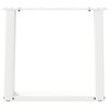 vidaXL Coffee Table Legs U-Shaped 2 pcs White 50x(42-43) cm Steel