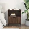 vidaXL Bedside Table Brown oak 49 x 36 x 61 cm Engineered wood