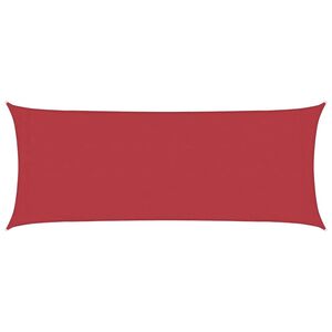 vidaXL Sunshade Sail 160 g/m&sup2; Red 2x4.5 m HDPE