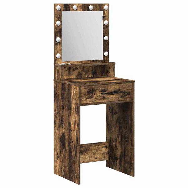 vidaXL Dressing Table Smoked Oak 50 x 41 x 135 cm Engineered Wood
