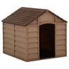 vidaXL Dog House | Brown | 100% PP (polypropylene) | UV-resistant materials