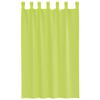 vidaXL Voile Curtains with Tab Top 2 pcs Apple Green