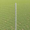 vidaXL Fence with Post Silver 1.4 x 25 m Steel