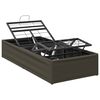 vidaXL Electric Adjustable Bed Frame Grey 190 x 100 x 33.5 cm Steel