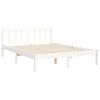 vidaXL Bed Frame without Mattress White 140x200 cm Solid Wood Pine
