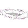 vidaXL Bed Frame Brown 90 x 190 cm Solid Pine Wood