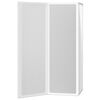Shower Bath Screen Wall 117 x 120 cm 3 Panels Foldable