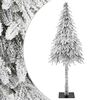 vidaXL Artificial Christmas Tree with Stand White 71 x 71 x 150 cm