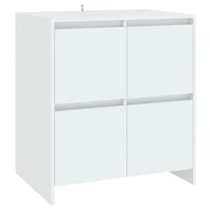 vidaXL Sideboard White 70x41x75 cm Engineered Wood