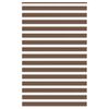 vidaXL Zebra Blind Brown 140x200 cm Fabric Width 135.9 cm Polyester
