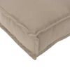 vidaXL Pallet Cushion for Backrest Taupe 50 x 40 x 12 cm Oxford fabric