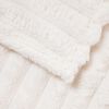 vidaXL Throw Blanket Cream 240 x 220 cm Fleece