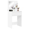 vidaXL Bedroom Dressing Tables High Gloss White 80 x 39.6 x 135 cm