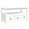 vidaXL Coffee Table White 102x49x55 cm Solid Wood Pine