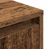 vidaXL Bedside Cabinet with LED Lights&nbsp;Old Wood 38x34x65 cm