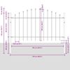 vidaXL Garden Fence Grey 510 x 100 cm