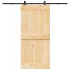 vidaXL Sliding Door with Hardware Set 95x210 cm Solid Wood Pine