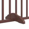 vidaXL Dog Gate with Door Foldable 12 Panels Brown 960 cm Poplar Wood