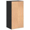 vidaXL Bookshelf Black Oak 40 x 30 x 77 cm Engineered Wood
