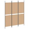 vidaXL 3-Panel Room Divider Beige 150 x 180 cm Fabric